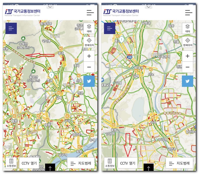 수도권제1순환고속도로 지도