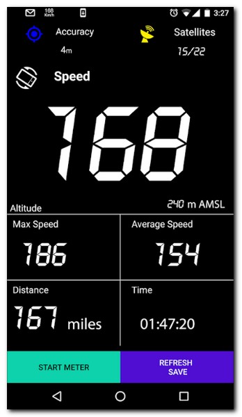 GPS 속도계 적산거리계