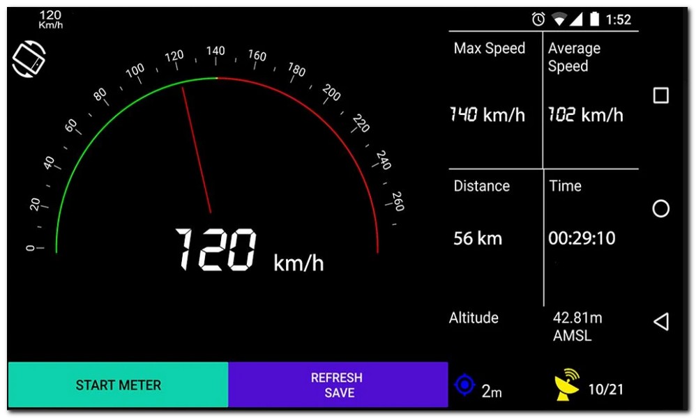 속도 표시되는 방식