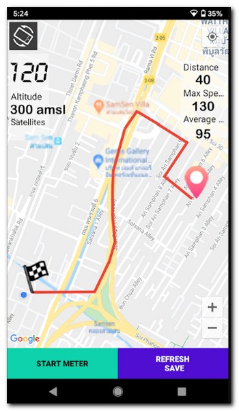 실제 라이딩 중에 출발지 주소와 목적지 주소